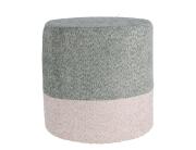 Σκαμπό Home & Styling Collection με διαστάσεις 35x34cm - Beige/Light Blue