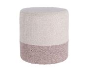 Σκαμπό Home & Styling Collection με διαστάσεις 35x34cm - Beige/Light Pink