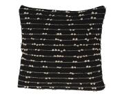 Home & Styling Διακοσμητικό Μαξιλάρι  με ανάγλυφο σχέδιο και διαστάσεις 45x45cm - Black