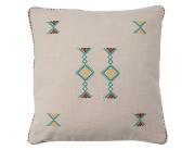 Atlas Διακοσμητικό Μαξιλάρι  με κεντητό σχέδιο και διαστάσεις 45x45cm - Beige