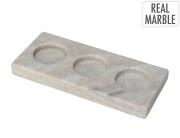 Διακοσμητικό Κηροπήγιο από Μάρμαρο, με διαστάσεις 18x8x1.5cm - Sand