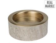 Διακοσμητικό Κηροπήγιο από Μάρμαρο, με διαστάσεις 10x10x4cm - Sand