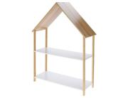 Ραφιέρα Σχέδιο Σπίτι με 2 ράφια και διαστάσεις 80x30x108cm