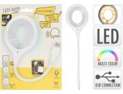 Φορητό USB Φωτιστικό LED με φωνητικό έλεγχο, 3 λειτουργίες φωτισμού και διαστάσεις 32x1.5x8.3cm