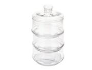 Γυάλινο Δοχείο Τροφίμων Excellent Houseware με καπάκι και συνολική χωρητικότητα 1.5lt - 3 τεμάχια