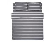 Σετ Διπλή Παπλωματοθήκη, Σεντόνι & 2 Μαξιλαροθήκες Heinner Home από βαμβάκι 132TC, με διαστάσεις 180x215cm - Γκρι