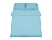 Σετ King Size Παπλωματοθήκη, Σεντόνι & 2 Μαξιλαροθήκες Heinner Home από βαμβάκι 132TC, με διαστάσεις 200x220cm - Μπλε