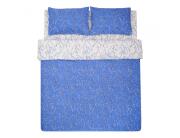 Σετ Διπλή Παπλωματοθήκη, Σεντόνι & 2 Μαξιλαροθήκες Heinner Home από βαμβάκι 132 TC, με διαστάσεις 180x215cm - Μπλε/Λευκό