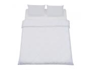 Σετ King Size Παπλωματοθήκη, Σεντόνι & 2 Μαξιλαροθήκες Heinner Home από βαμβάκι 132TC, με διαστάσεις 200x220cm - Λευκό