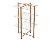 Πτυσσόμενη Απλώστρα Karisma ARiT από ξύλο, με συνολική επιφάνεια απλώματος 25m και διαστάσεις 133x80x68cm - Cherry Wood