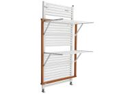 Απλώστρα Klaus ARiT για Καλοριφέρ μπάνιου από ξύλο, με συνολική επιφάνεια απλώματος 10m και διαστάσεις 68x45x89cm - Cherry Wood