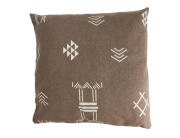 THE NETHERLANDS Διακοσμητικό Μαξιλάρι με έθνικ σχέδιο και διαστάσεις 56x56cm - Brown