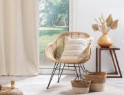 Διακοσμητικό Μαξιλάρι Atlas Douceur d'intérieur με κρόσσια και διαστάσεις 40x40cm - Natural