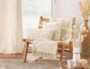 Διακοσμητικό Μαξιλάρι Inca Douceur d'intérieur με ανάγλυφο σχέδιο και διαστάσεις 30x50cm - Natural