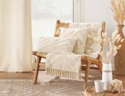 Διακοσμητικό Μαξιλάρι Inca Douceur d'intérieur με ανάγλυφο σχέδιο και διαστάσεις 40x40cm - Natural