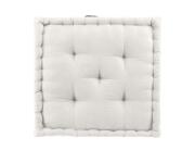 Douceur d'intérieur Διακοσμητικό Μαξιλάρι Δαπέδου Twily  με διαστάσεις 50x50x10cm - White