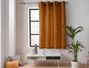 Douceur d'intérieur  Κουρτίνα Παραθύρου Mέτριας Σκίασης Twily με τρουκς και διαστάσεις 135x180cm - Camel Brown