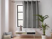 Douceur d'intérieur Κουρτίνα Παραθύρου Mέτριας Σκίασης Twily  με τρουκς και διαστάσεις 135x180cm - Grey