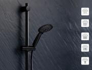 Στήλη Μπάνιου Hydro Douceur d'intérieur με 5 λειτουργίες ροής και ύψος 150cm - Matt Black