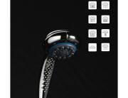 Τηλέφωνο Μπάνιου Hydro Douceur d'Intérieur με 8 λειτουργίες ροής και σύνδεσμο εξοικονόμησης νερού - Chrome