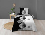 Douceur d'intérieur Σετ Μονή Παπλωματοθήκη & Μαξιλαροθήκη Stormi  από βαμβάκι 57TC, με διαστάσεις 140x200cm