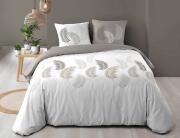 Douceur d'intérieur Σετ Υπέρδιπλη Παπλωματοθήκη & 2 Μαξιλαροθήκες Goyave  από βαμβάκι 57TC, με διαστάσεις 220x240cm