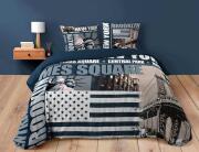 Douceur d'intérieur Σετ Υπέρδιπλη Παπλωματοθήκη & 2 Μαξιλαροθήκες Brooklyn  από βαμβάκι 42TC, με διαστάσεις 220x240cm	