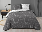 Douceur d'intérieur  Σετ Υπέρδιπλη Παπλωματοθήκη & 2 Μαξιλαροθήκες Elton από microfiber, με διαστάσεις 220x240cm