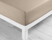 Douceur d'intérieur Σεντόνι Μονό με λάστιχο Lina από βαμβάκι 57TC, με διαστάσεις 90x190cm - Sand