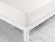 Douceur d'intérieur  Σεντόνι Υπέρδιπλο με λάστιχο Lina από βαμβάκι 57TC, με διαστάσεις 160x200cm - White