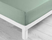 Douceur d'intérieur Σεντόνι Υπέρδιπλο με λάστιχο Lina  από βαμβάκι 57TC, με διαστάσεις 160x200cm - Sage