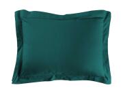 Μαξιλαροθήκη Lina Douceur d'intérieur από βαμβάκι 57TC, με ραφή Oxford και διαστάσεις 50x70cm - Emerald Green