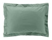Μαξιλαροθήκη Percaline Douceur d'intérieur από βαμβάκι περκάλι 78TC, με ραφή Oxford και διαστάσεις 50x70cm - Lime Green