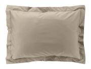 Μαξιλαροθήκη Percaline Douceur d'intérieur από βαμβάκι περκάλι 78TC, με ραφή Oxford και διαστάσεις 50x70cm - Sand