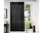 Douceur d'intérieur  Κουρτίνα Χαμηλής Σκίασης Linka με κρίκους και διαστάσεις 140x240cm - Black