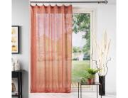 Douceur d'intérieur Κουρτίνα Χαμηλής Σκίασης Linka  με κρίκους και διαστάσεις 140x240cm - Terracotta Orange
