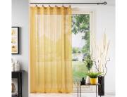 Douceur d'intérieur Κουρτίνα Χαμηλής Σκίασης Linka με κρίκους και διαστάσεις 140x240cm - Yellow