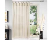 Douceur d'intérieur Κουρτίνα Χαμηλής Σκίασης Linka  με κρίκους και διαστάσεις 140x240cm - Natural