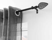 Douceur d'intérieur  Μονό Κουρτινόξυλο Stylea με διάμετρο 19mm και επέκταση 120 - 210cm - Black