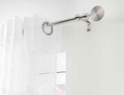 Douceur d'intérieur Μονό Κουρτινόξυλο Rollis  με διάμετρο 19mm και επέκταση 120 - 210cm - Chrome