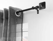 Douceur d'intérieur Μονό Κουρτινόξυλο Sarita  με διάμετρο 19mm και επέκταση 120 - 210cm - Black