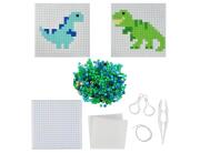 Colorem  Παιδικό Σετ Χειροτεχνίας με σιδερότυπες χάντρες Δεινόσαυροι - Περιλαμβάνεται μπρελόκ - Ηλικίες 5 ετών και άνω