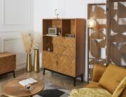 Βιβλιοθήκη Felix Home Deco Factory με ράφια, συρτάρια και διαστάσεις 100x35x140cm
