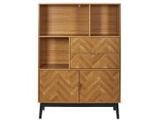 Home Deco Factory Felix Βιβλιοθήκη με Ράφια και Συρτάρια 100x35x140cm