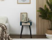 Κομοδίνο Home Deco Factory με διαστάσεις 35x40x48cm - Duck Blue