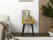 Κομοδίνο Home Deco Factory με διαστάσεις 35x40x48cm - Yellow Mustard