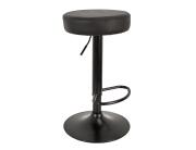 Σκαμπό μπαρ Mumford Home Deco Factory με ρυθμιζόμενο ύψος και διαστάσεις 36x36x63.5cm/83.5cm - Black