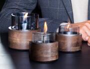 Επιτραπέζια Εστία Φωτιάς Lotus 12 Tenderflame με διάρκεια καύσης 9 - 10 ώρες, χωρητικότητα δεξαμενής 300ml και διαστάσεις 12x12.5cm - Mocha