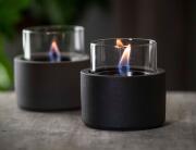 Επιτραπέζια Εστία Φωτιάς Lotus 12 Tenderflame με διάρκεια καύσης 9 - 10 ώρες, χωρητικότητα δεξαμενής 300ml και διαστάσεις 13x17.5cm - Black