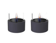 Σετ Duo Pack Επιτραπέζιες Εστίες Φωτιάς Breeze 10 Tenderflame με διάρκεια καύσης 4 - 5 ώρες, χωρητικότητα δεξαμενής 200ml και διαστάσεις 11x10.7cm - Black - 2 τεμάχια